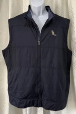 Cutter & Buck Stealth Hybrid Full-Zip Vest Mens XL Liberty Blue Golf Beaver Logo