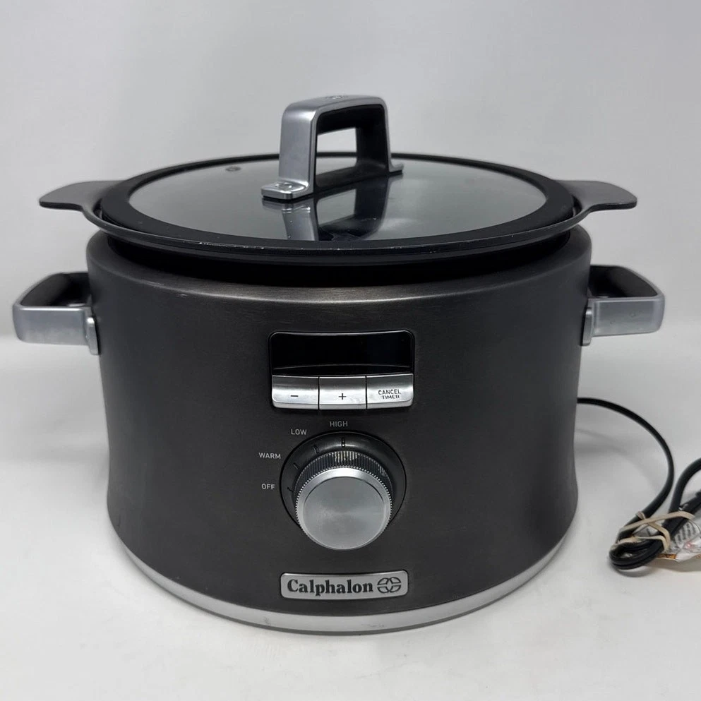 Calphalon-Digital Sauté Slow Cooker-Dark Stainless Steel
