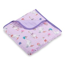 Baby Blanket 100 Cotton Muslin Quilt 6Layer Newborn Blanket 47x47 In Goose