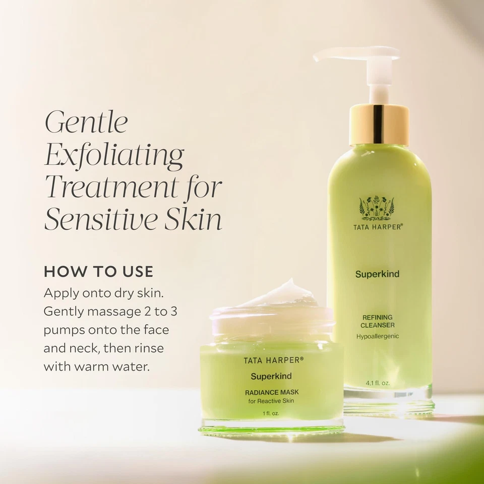 Limpiador Refinador Superkind, Limpiador Exfoliante Suave para Piel Sensible,... Foto 4 de 4