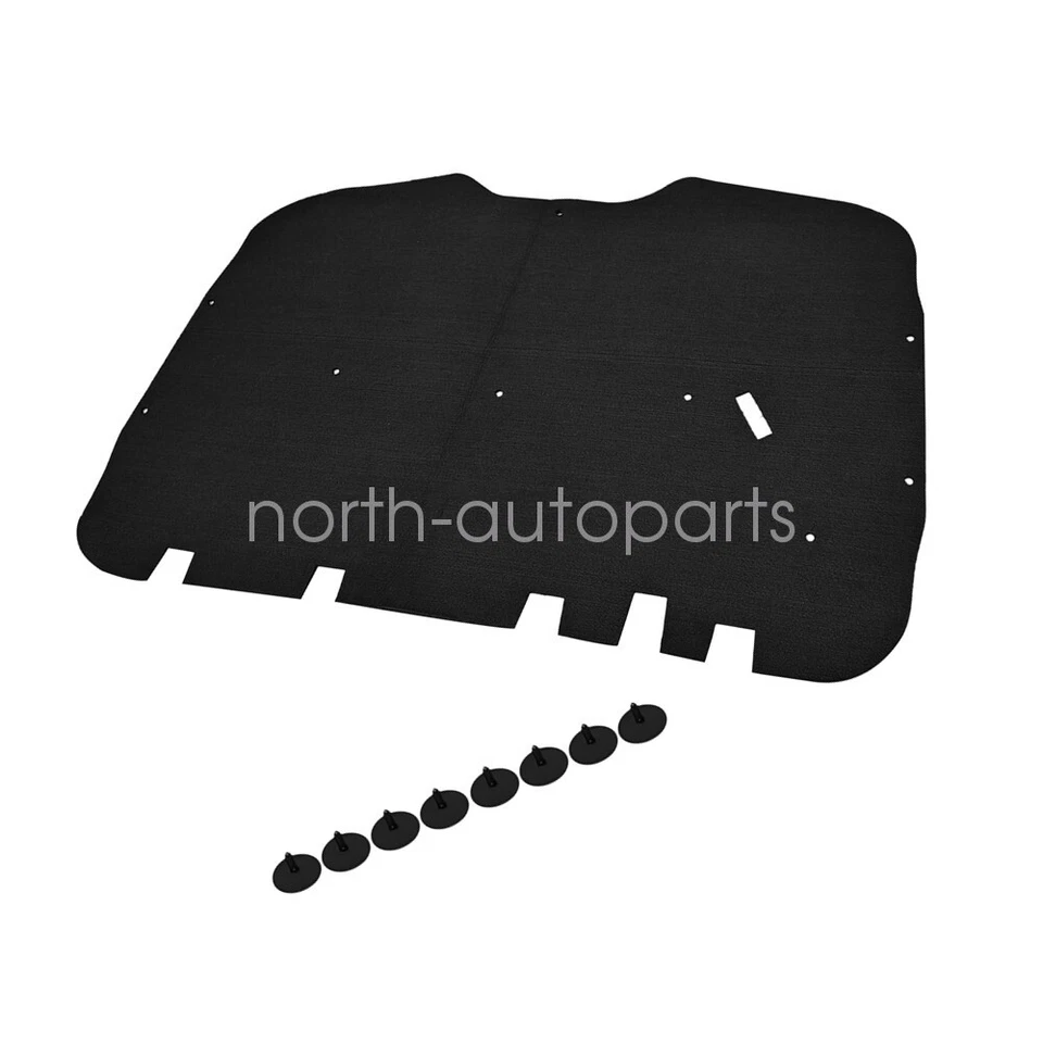 For 1999-06 GMC Sierra Chevy Suburban Silverado Truck Hood Insulation Pad &Clips Foto 4 de 4