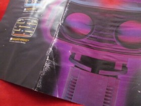 The Nintendo Game Plan R.O.B. Nintendo NES Promo Poster Insert ONLY #C *damaged*