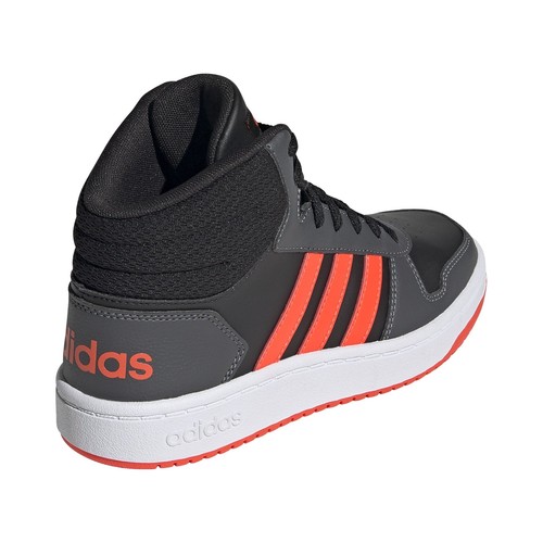 Adidas Hoops Mid 2.0 GZ7768 Black - Older Kids' Shoe | eBay