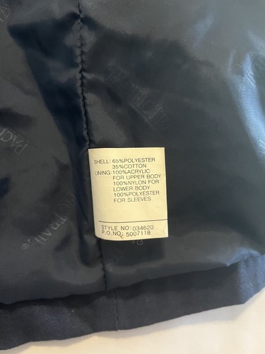 Vintage Pacific Trail Navy Blue Hooded Parka Jacket Women's Small - Picture 9 of 12