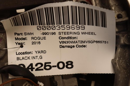 2014-2016 NISSAN ROGUE DRIVER STEEIRNG WHEEL MULTIFUNCTION BLACK OEM - Picture 12 of 12