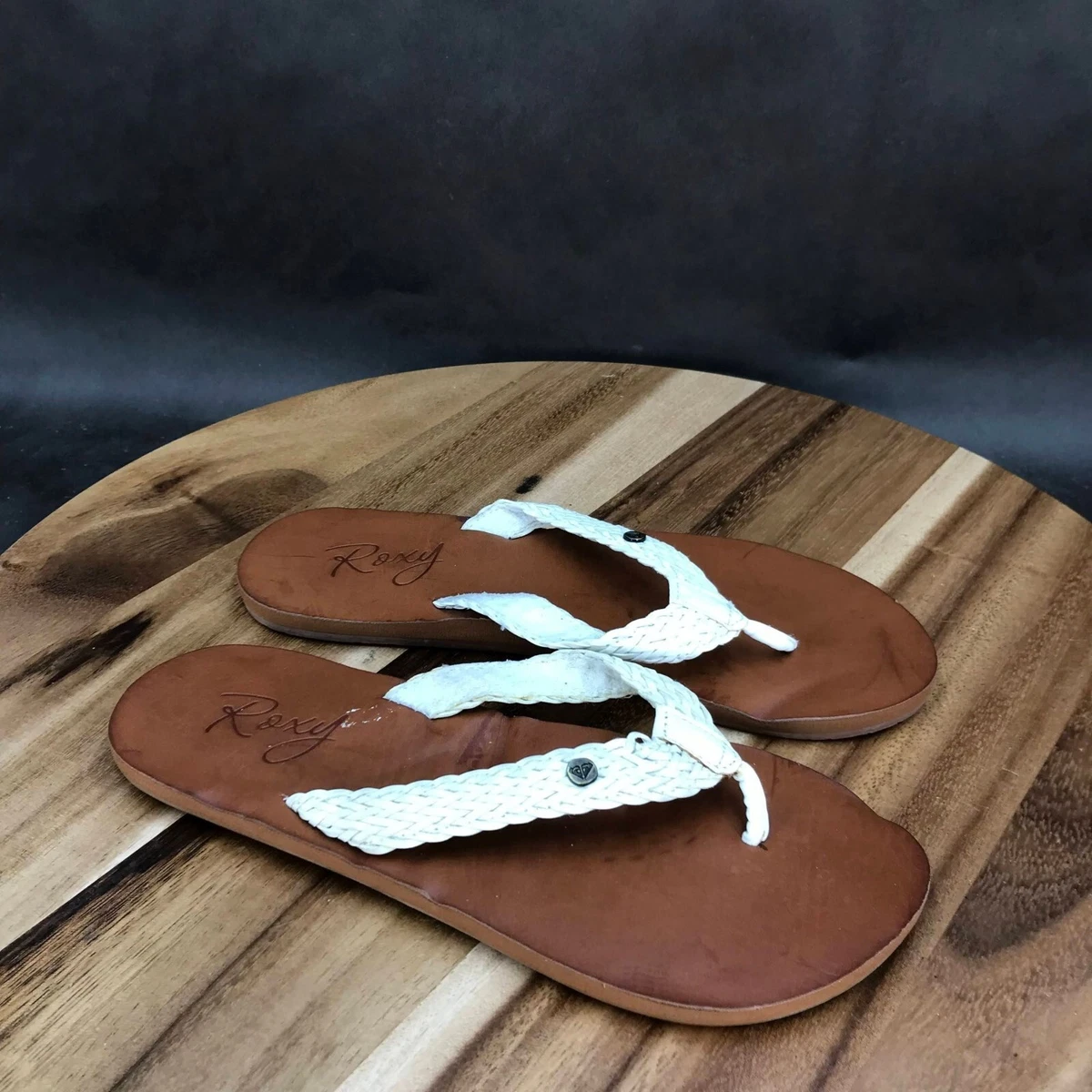 Roxy slip on sandals sale