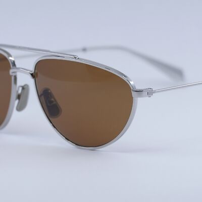 ?️ New Celine CL40077U 16J Sunglasses - Palladium Frame, Roviex Lenses NEW Celine Sunglasses CL40077U 16J Palladium/Roviex Unixes  main image 3
