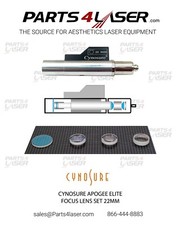Cynosure Apogee ELITE Focus Lens 22mm, Elite Plus Focus Lens 22 mm Optics kit