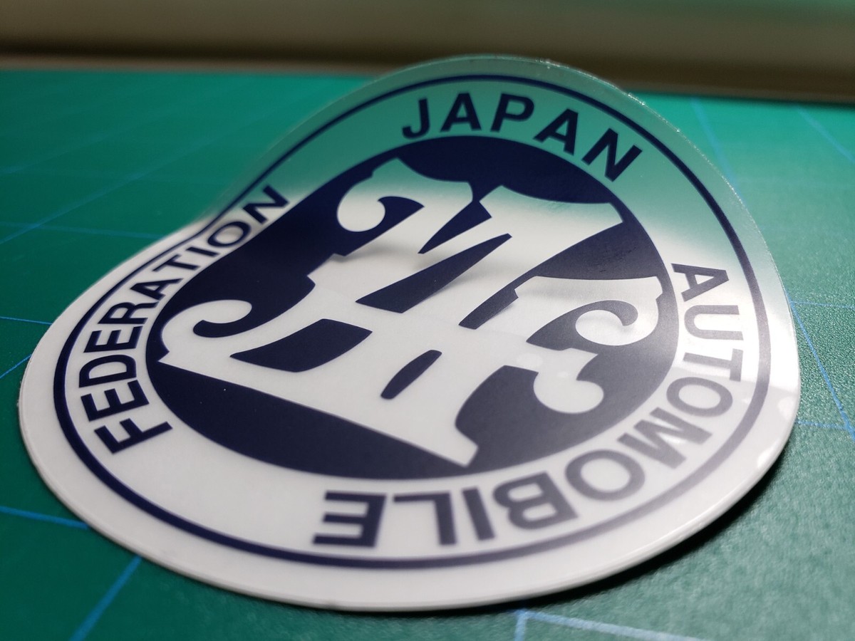 JAF Japan Automobile Federation Clear Sticker Decal Badge
