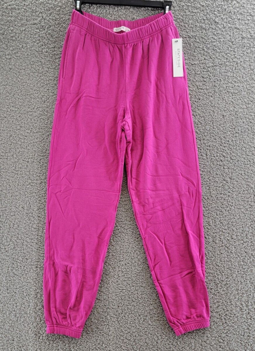 Stateside Soft Jogger Pants Women's XS Electric Pink Elastic