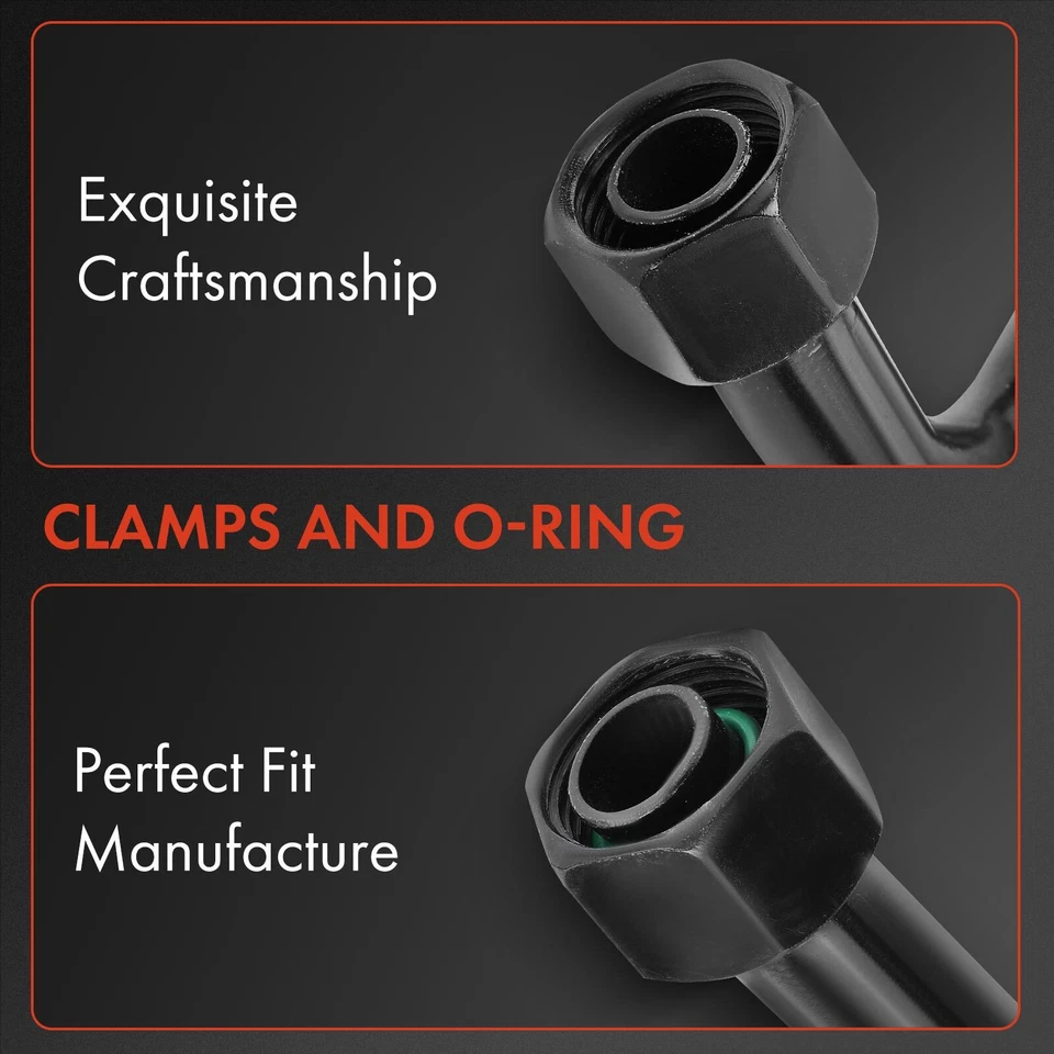 New A/C Suction Line Hose Assembly for Jeep Wrangler 1994-1995 L4 2.5L L6 4.0L - Image 3 of 4