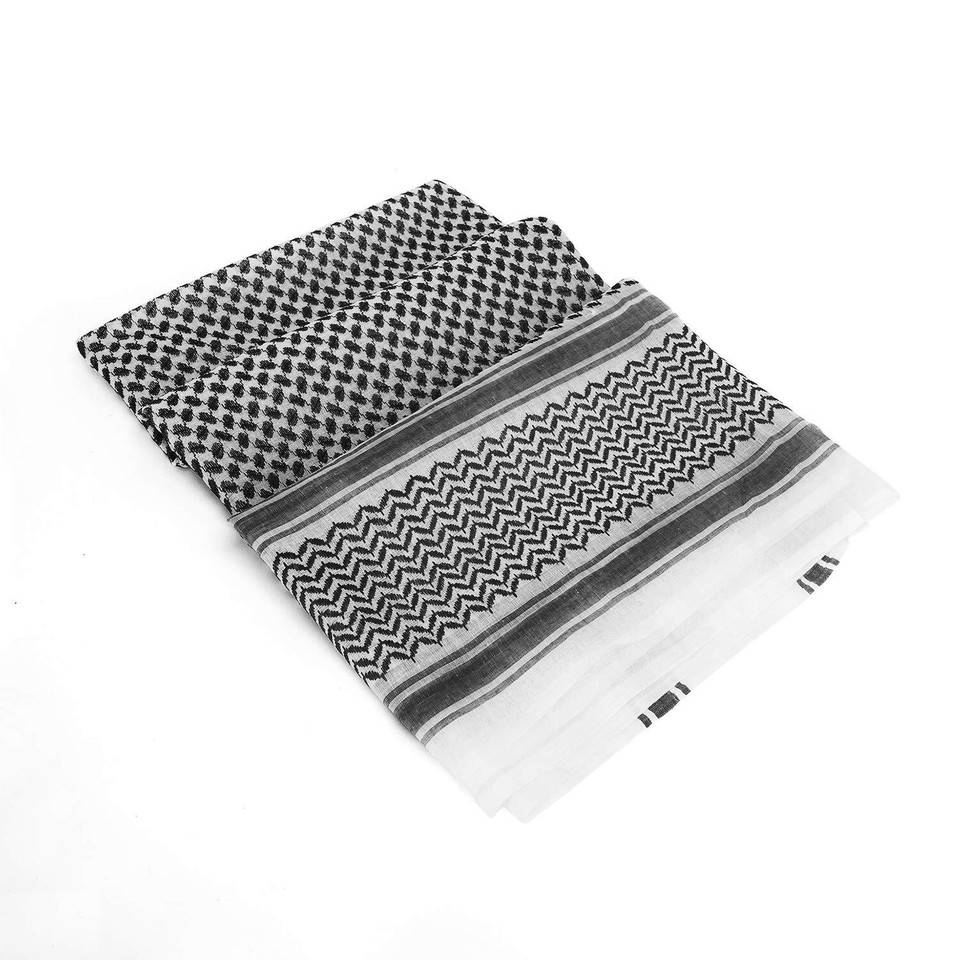 Men Arab Kafiya Keffiyeh Arabic Muslim Head Scarf Arab Shemagh Neck