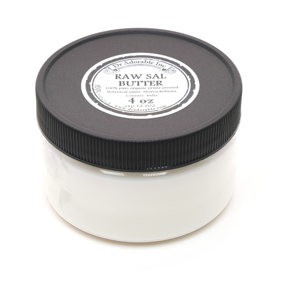 RAW SAL BUTTER/SHOREA FRESH ORGANIC PURE 2 OZ 4 OZ 8 OZ 1 LB 2LB-UP TO ...