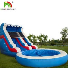 24x13x12FT Blue Wave Commercial Inflatable Water Slide Kids Jumper Game w/Blower