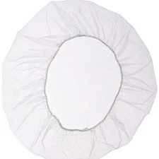 100 Pcs Disposable Hair Net White Bouffant Caps 21" Non Woven Head Cover Medical