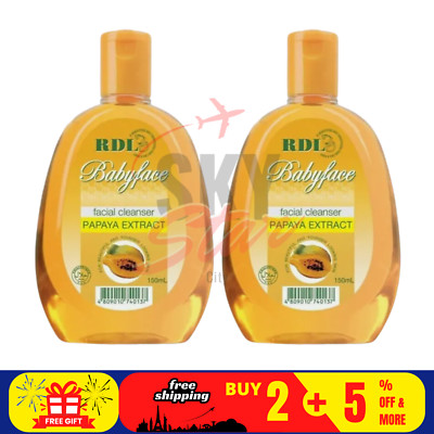 2 x RDL Babyface Gesichtsreiniger mit Papaya-Extrakt 150 ml KOSTENLOSER VERSAND