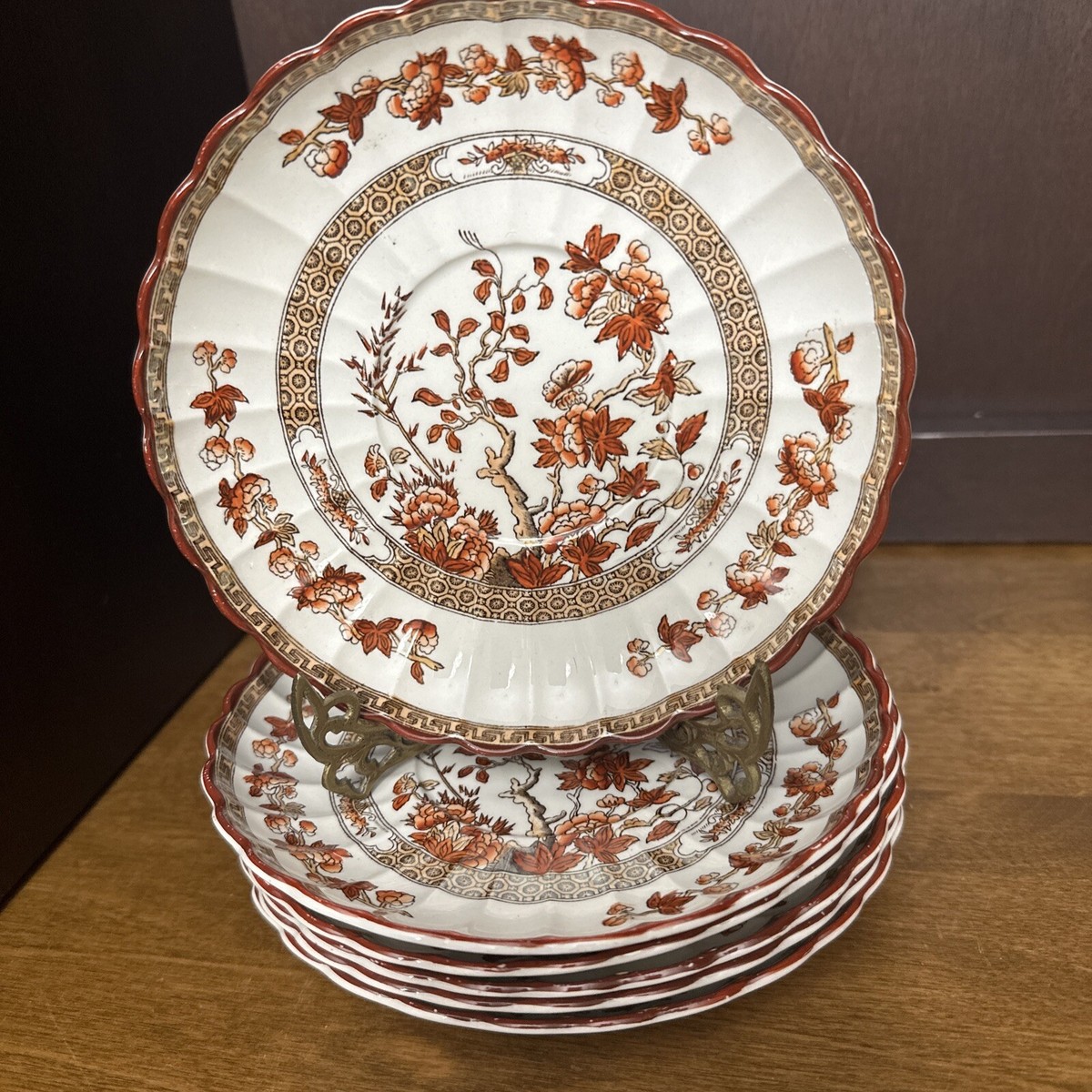 Copeland Spode India Tree Saucer Plate England 6” Vintage | eBay