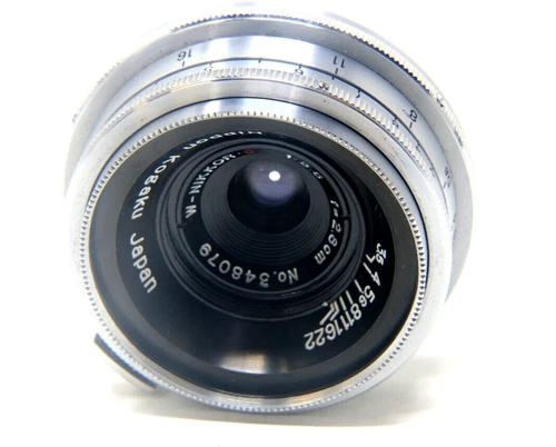 Nikon Rangefinder 28mm (2.5cm) f/3.5 Lens for Nikon SP, S2, or Similar Body
