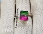 Engagement Watermelon Tourmaline Quartz Ring in Sterling Silver Ring Tourmaline