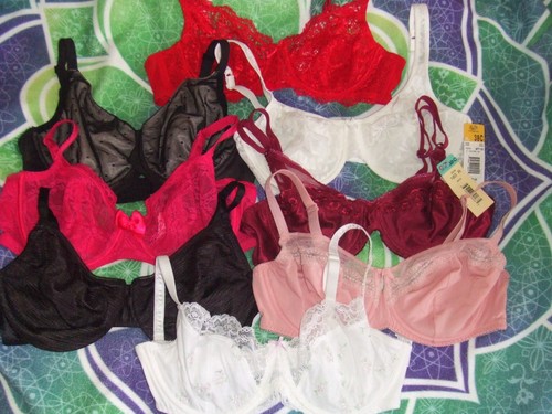 15 CACIQUE OLGA SOMA Bras Lace Mesh BEIGE BLACK Mixed Size RESALE LOT - Picture 10 of 18