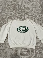 Vintage Rare GROWN IN WASHINGTON Sweatshirt L Hanes Made In USA White Crewneck