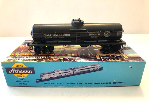 HO ATHEARN # 2807 TANQUE DE CÚPULA ÚNICA DE 40 PIES B&0 EN CAJA CON ACOPLADORES KADEE | Zustand: Used