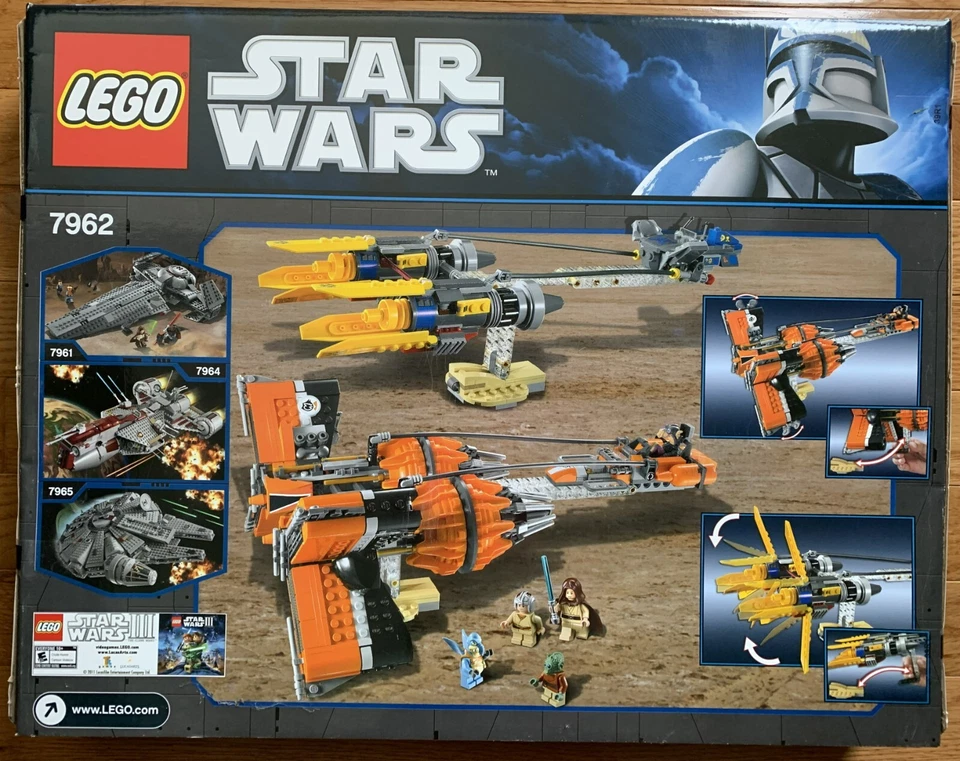 LEGO 7962 Star Wars: Anakin Skywalker y Sebulba's Podracers Juego Retirado ¡¡Nuevo!!! Foto 2 de 2