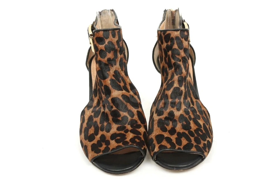 Sandalias Louise Et Cie de cuero con correa al tobillo con estampado de leopardo para mujer talla 5,5 B Foto 2 de 4
