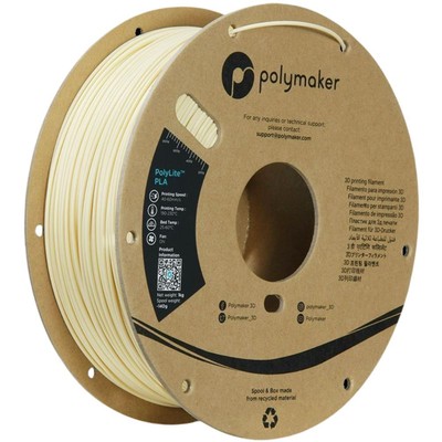 PLA Filament Cream 1,75mm 1kg PolyLite Polymaker