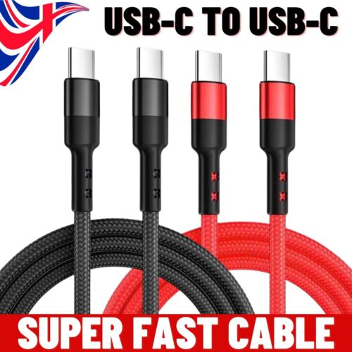 Type-C to Type-C Fast Charger PD 100W Dual USB-C Cable For Samsung S8 S9 S10+S20 - 第 1/13 張圖片