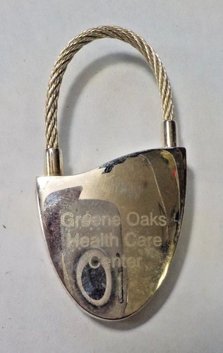Metal Advertising Key Fob - Greene Oaks Health Care Center