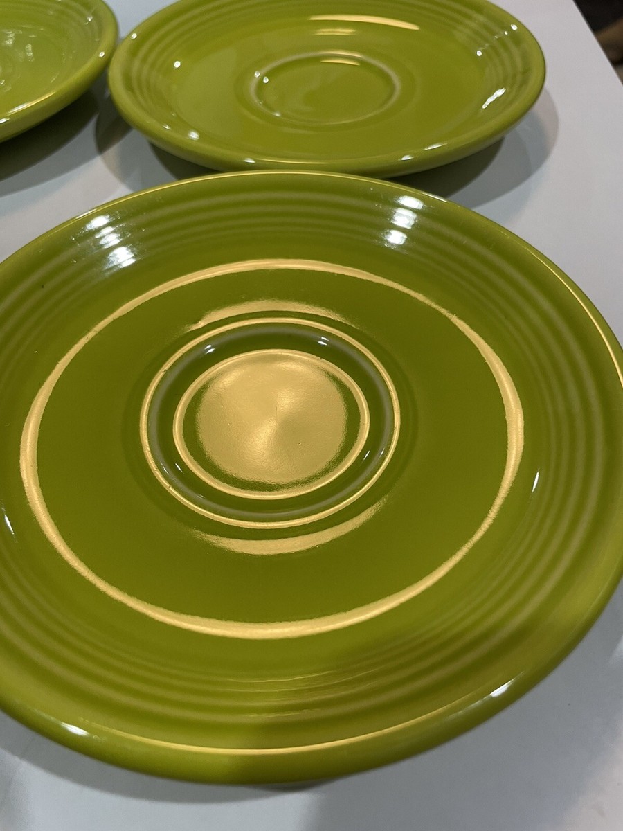 フィエスタ シャトルーズ サラダ プレート セット6 Fiestaware Chartreuse Saucer, set of 4 Lime Green 6” Fiesta