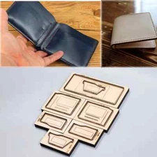 Folded wallet cardholder leather craft bag cutting dies knife mold cutter...