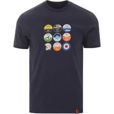 * SALE * MENS TROJAN RETRO VINYL RECORDS T SHIRT 8481 NAVY BLUE - SIZE S