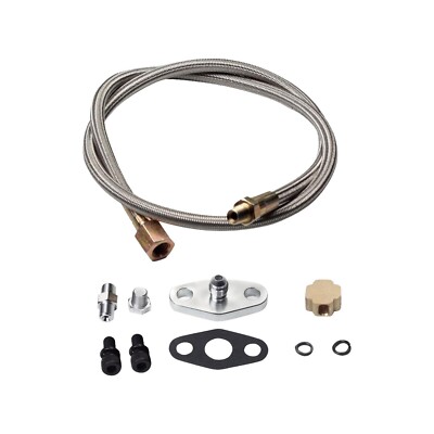 36'' TURBO OIL INLET FEED LINE FITTING FOR TURBO TURBOCHARGER KIT T3/T4 T25/T28