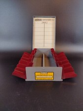 KODASLIDE COMPARTMENT FILE RED/GREY 5X7" METAL CASE 12 PLASTIC 2X2 KODAK VINTAGE