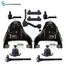 11PCS Front Upper Control Arm Ball Joints Tie Rod Ends For Chevrolet S10 GMC S15