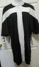 PRAISE TUNIC TABARD LITURGICAL Black White Ladies 3x side tie liturgical