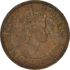 [#964004] Monnaie, Territoires britanniques des Caraïbes, Cent, 1965