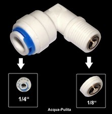 Raccordo Valvola Non Ritorno 1/4" x 1/8" Vessel Membrana Depuratore Acqua Osmosi
