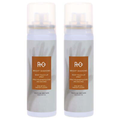 R+CO Bright Shadows Root Touch-Up Spray Medium Brown 1.5 oz 2 Pack