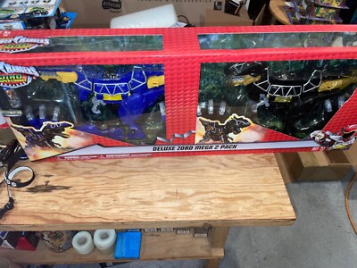 Power Rangers Dino Super Charge Deluxe Zord Mega 2 Pack Spino & T Rex Zords New
