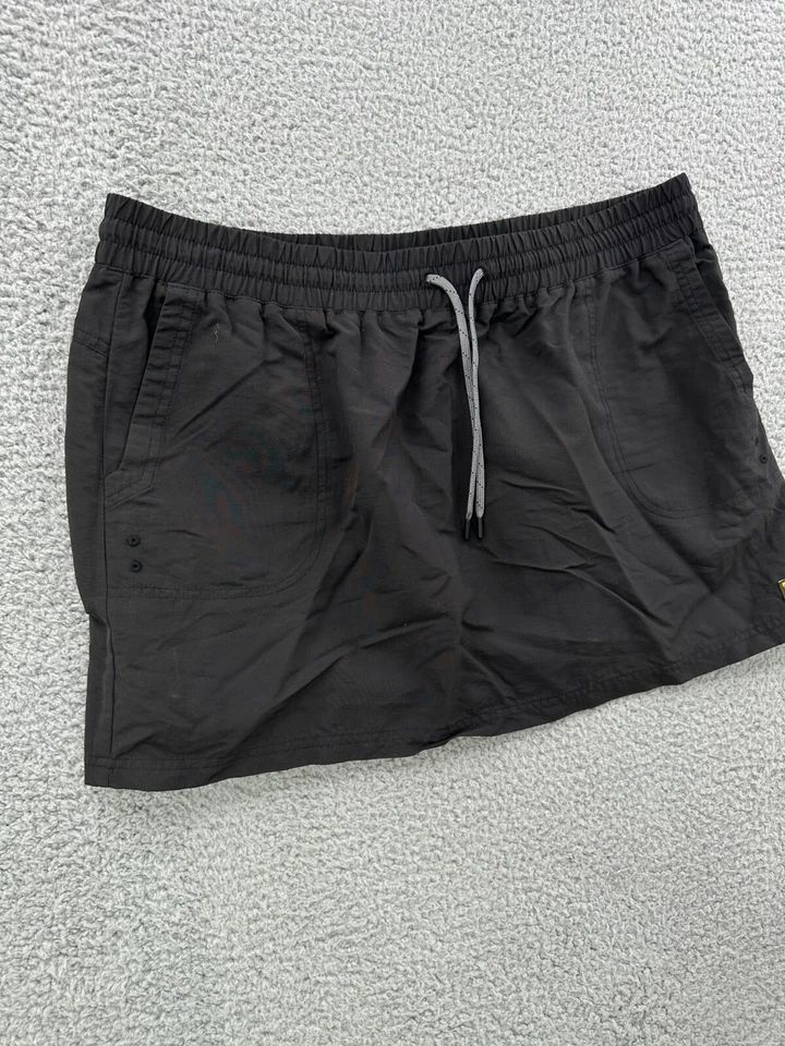 Falda de natación LL Bean para mujer cubierta negra sin forro bolsillos grandes cordón Foto 4 de 4