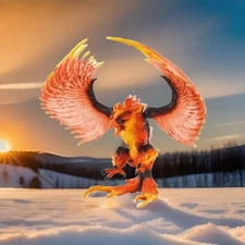 NEW 10"  Eldrador 42511 Fire Eagle Schleich 11905 BIRD ACTION FIGURE PHOENIX NWT