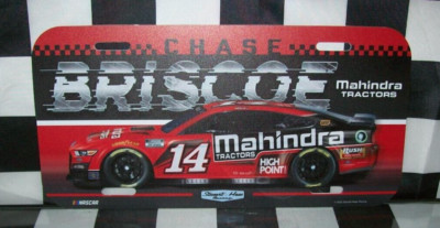 CHASE BRISCOE #14 MAHINDRA 2022 WINCRAFT NASCAR RACING PLASTIC LICENSE PLATE