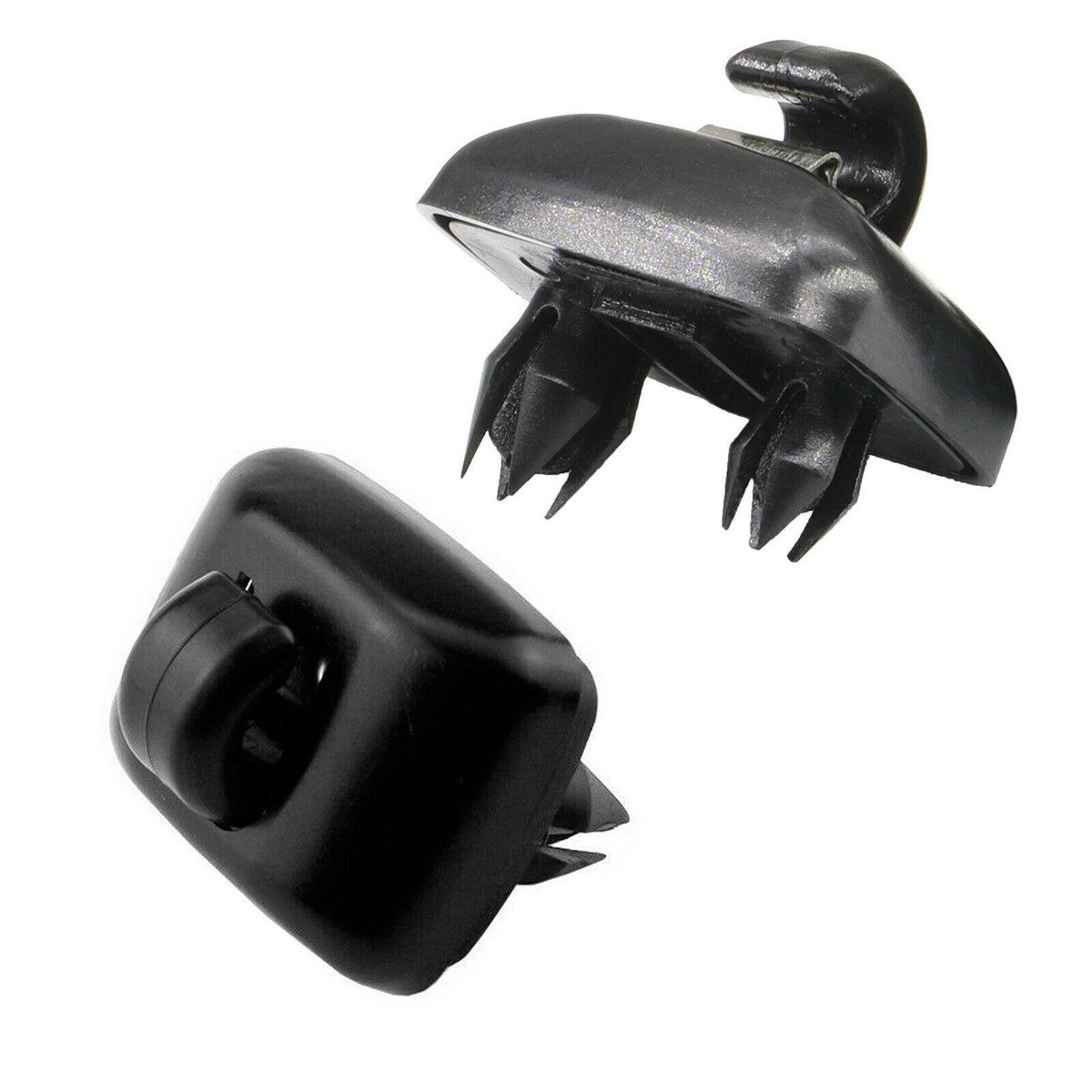 2 Clip Per Visiera Parasole Audi Grigio | Sostituisce 8E0857562A | Per A3 A4 A5 Q5 A7 B6 B7 B8 S4 S5 TT