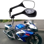 Motorcycle LED Turn Signal Rearview Side Mirrors Fit for Suzuki GSXR600 GSXR750