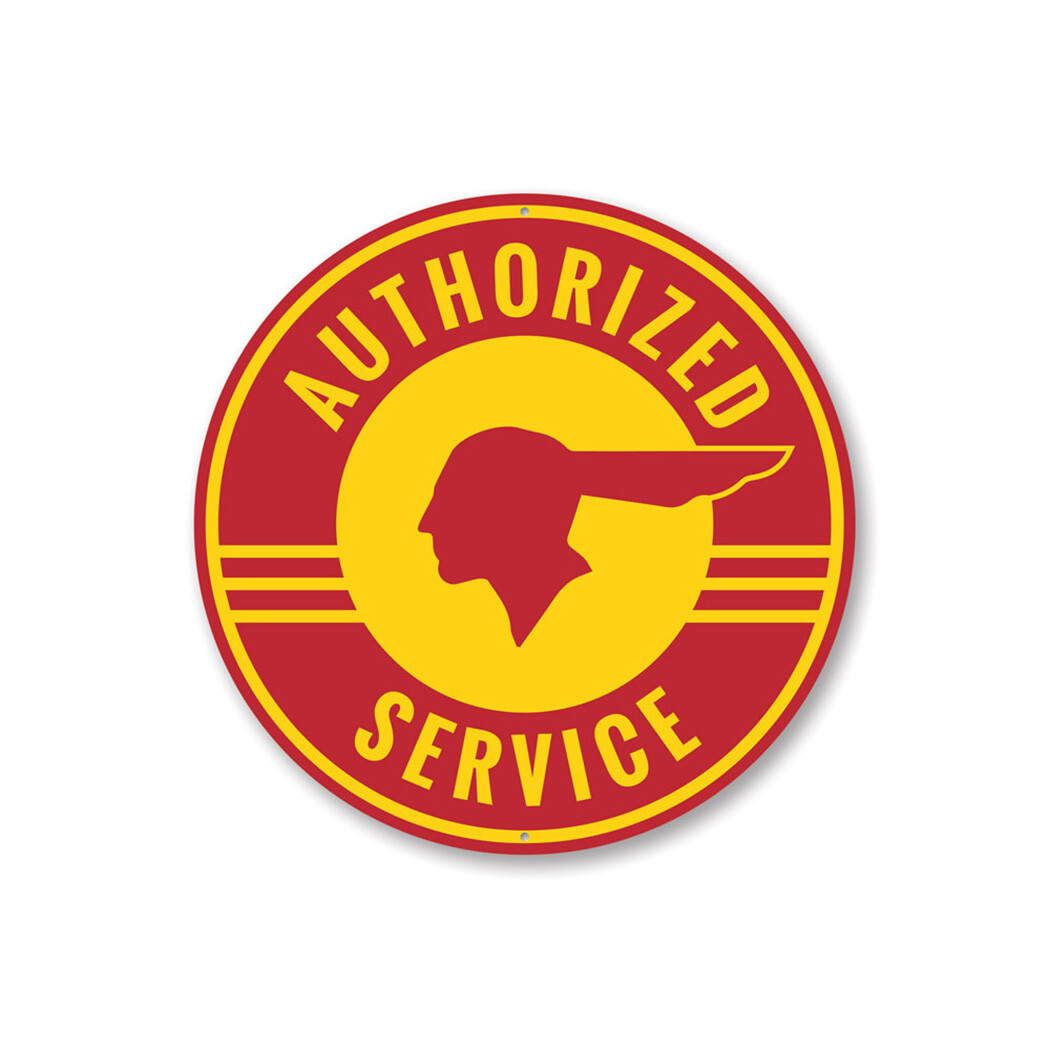 Authorized Service Pontiac Car Decorative Sign, Custom Aluminum Sign