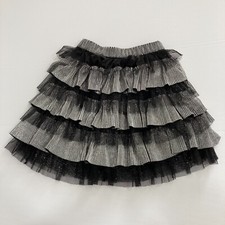 Jona Michelle Girls Skirt Silver  Black Size 7