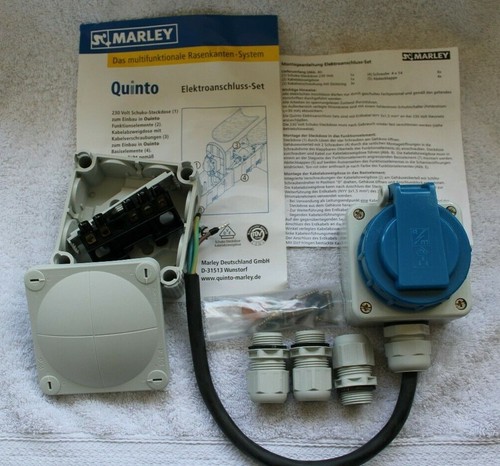 Marley Quinto ElektroanschlussSet Rasenkanten System zum Einbau in